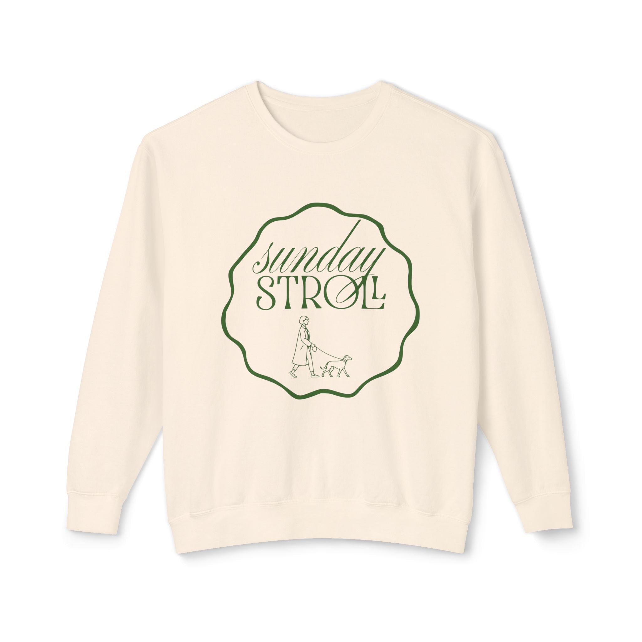 Sunday Stroll Crewneck Sweatshirt — Cozy Casual Pullover for Walks & Relaxation