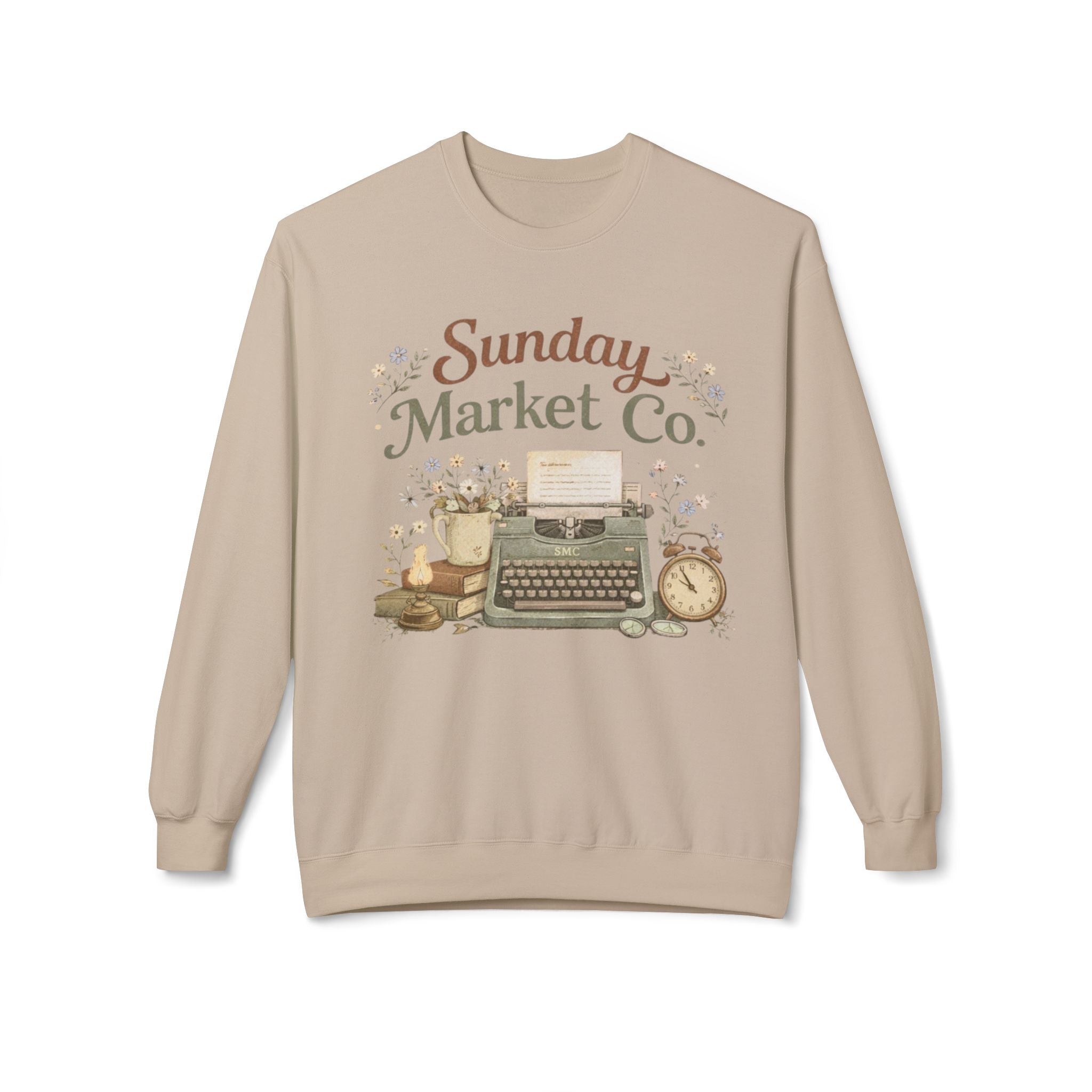 Sunday Market Co. Vintage Typewriter Crewneck Sweatshirt