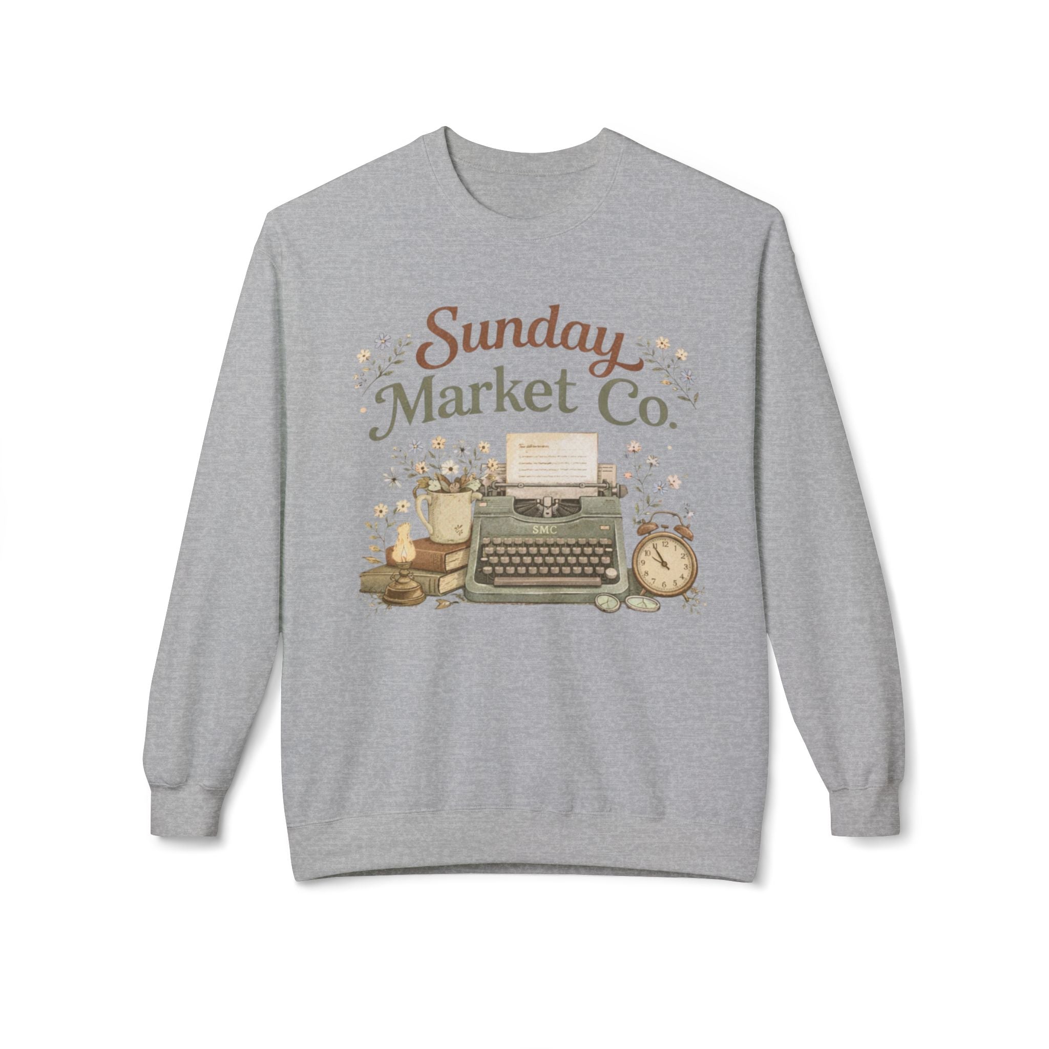 Sunday Market Co. Vintage Typewriter Crewneck Sweatshirt