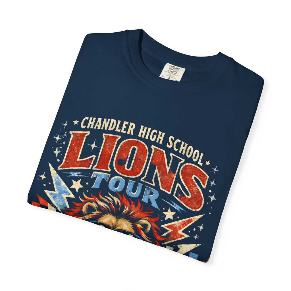 Lion Tour Graphic T-Shirt — Retro Rock Band Tee