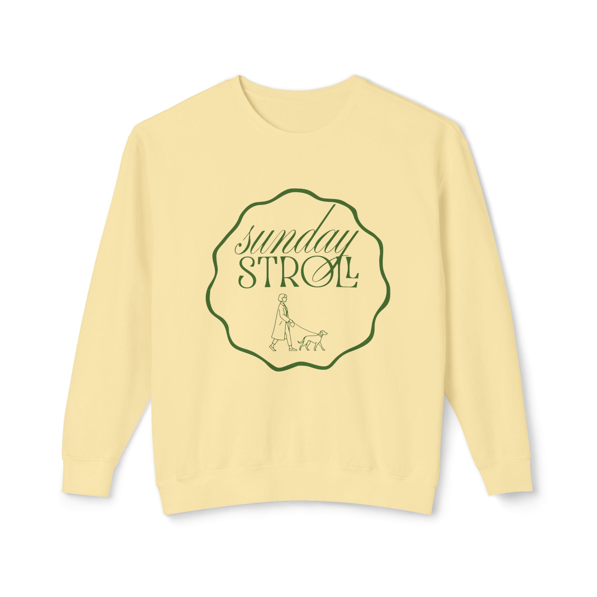 Sunday Stroll Crewneck Sweatshirt — Cozy Casual Pullover for Walks & Relaxation