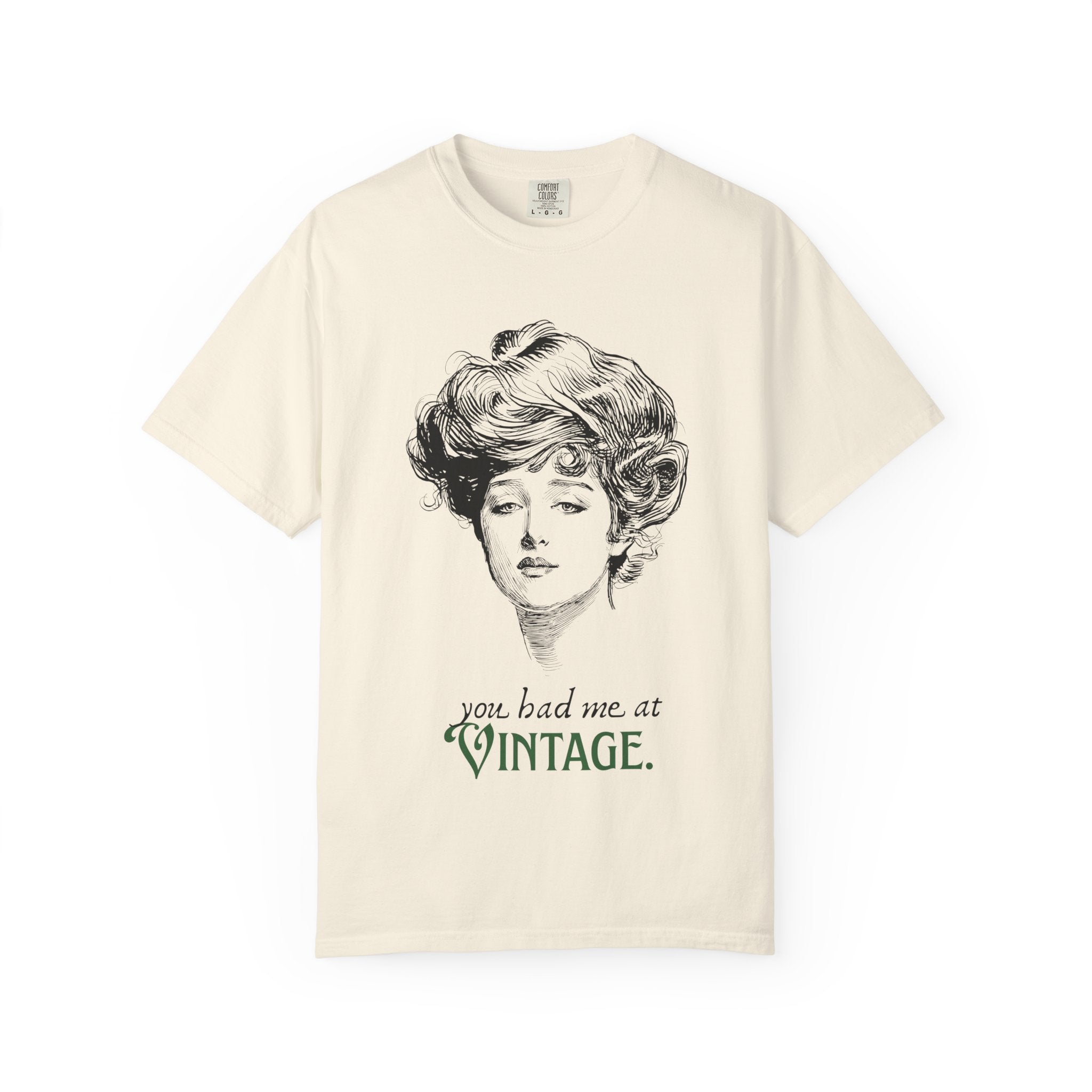 Vintage Portrait T-Shirt — "You Had Me at Vintage" Graphic Tee